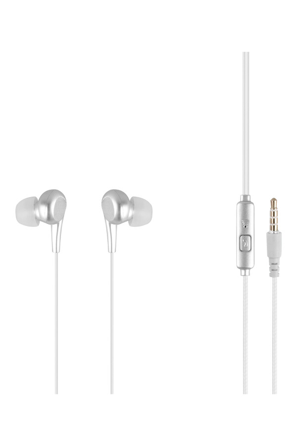 MF Product Acoustic 0093 Mikrofonlu Kablolu Kulak İçi Kulaklık Beyaz	 - 1