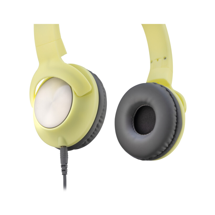 MF Product Acoustic 0107 Mikrofonlu Kablolu Kulaküstü Kulaklık Sarı - 4