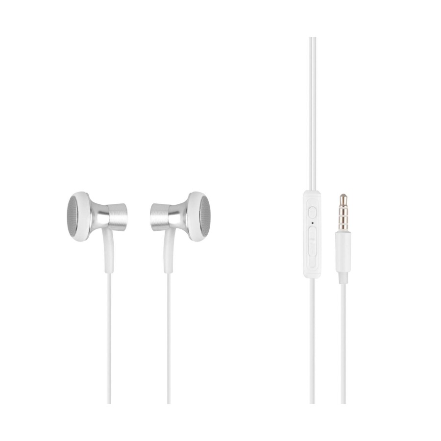 MF Product 0153 Mikrofonlu Kablolu Kulak İçi Kulaklık Beyaz - 1