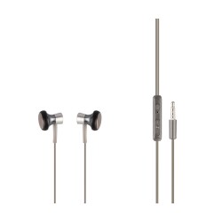 MF Product 0153 Mikrofonlu Kablolu Kulak İçi Kulaklık Gümüş - 1